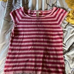 Vintage Frenchi pink stripe top